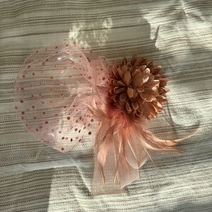 Elegant Pink Floral Hair Accessory